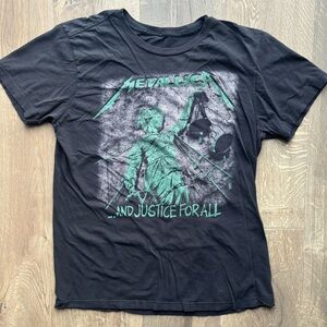 Metallica And Justice For All Men’s Black Green TShirt